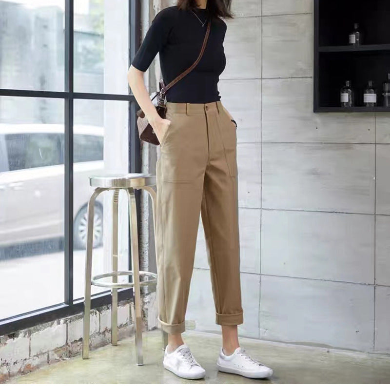 Pantalons utilitaires taille haute pour femmes Chic und Stil