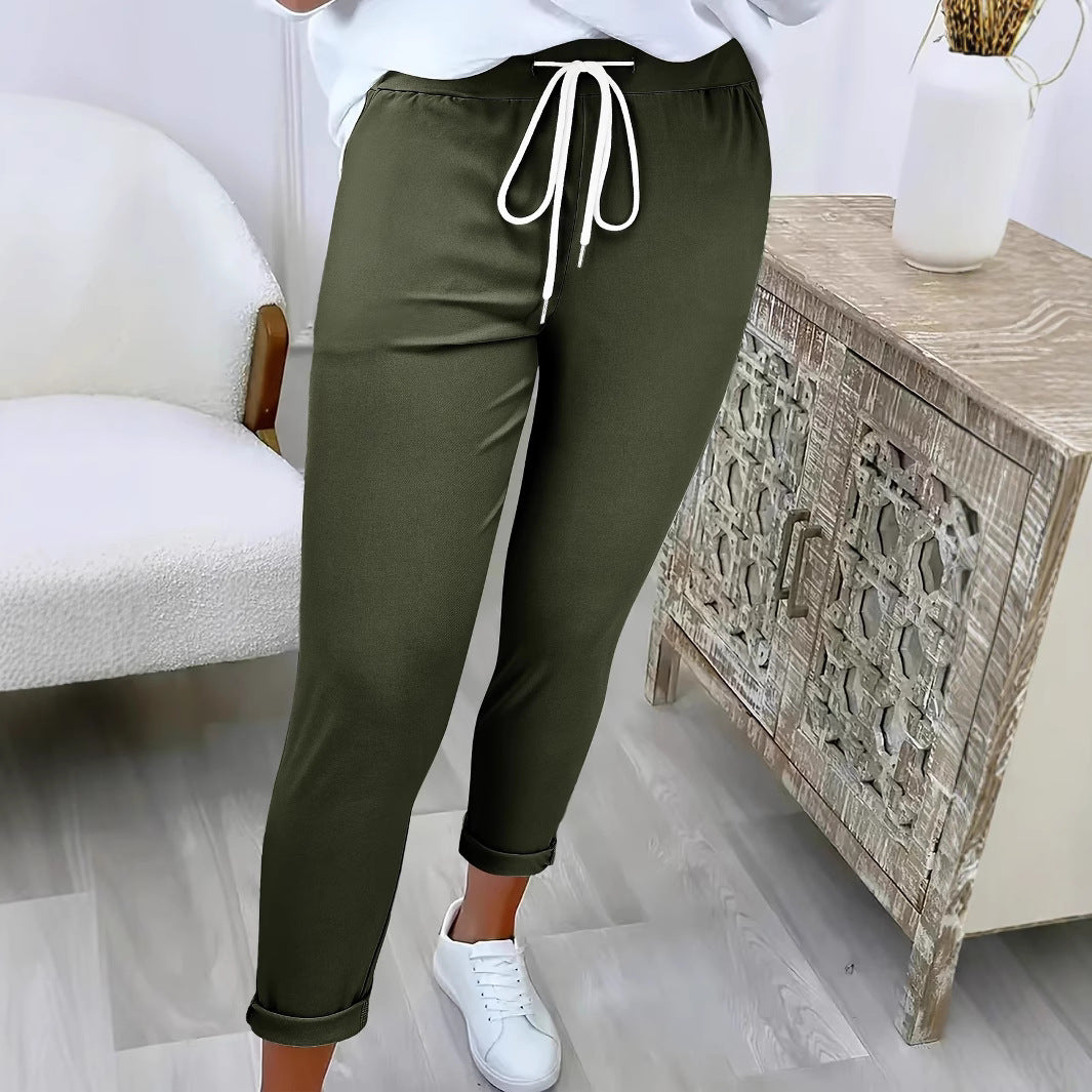 Pantalon de jogging de loisir pour femmes avec taille élastique Chic und Stil