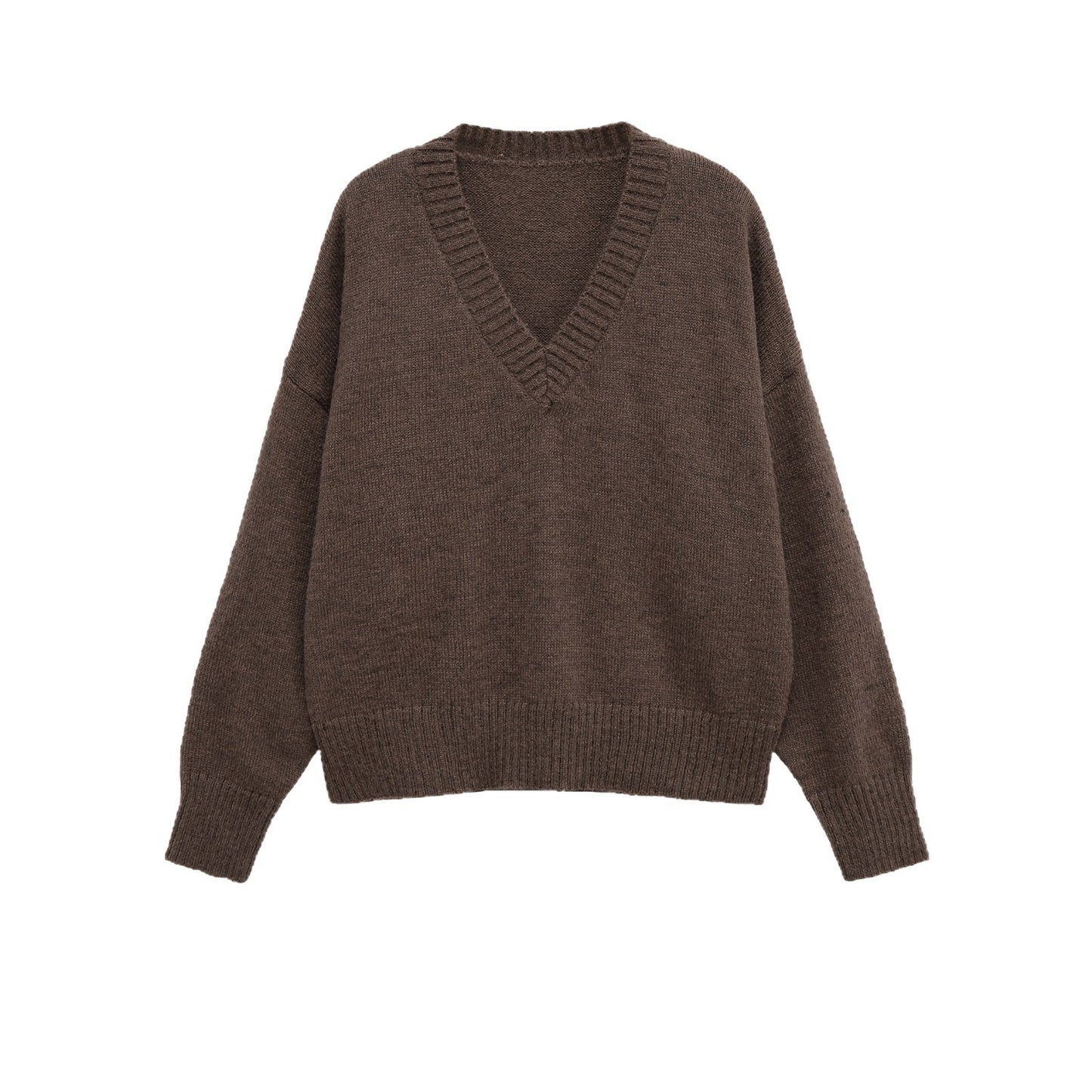 Pull à col en V décontracté pour femmes Chic und Stil