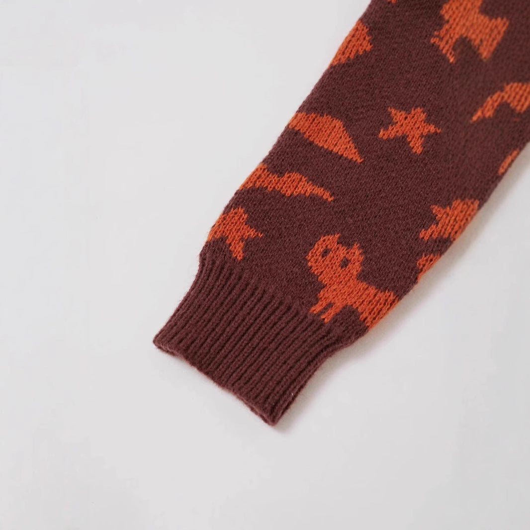 Pull Halloween douillet pour femmes avec un design animal et motif tendance Chic und Stil