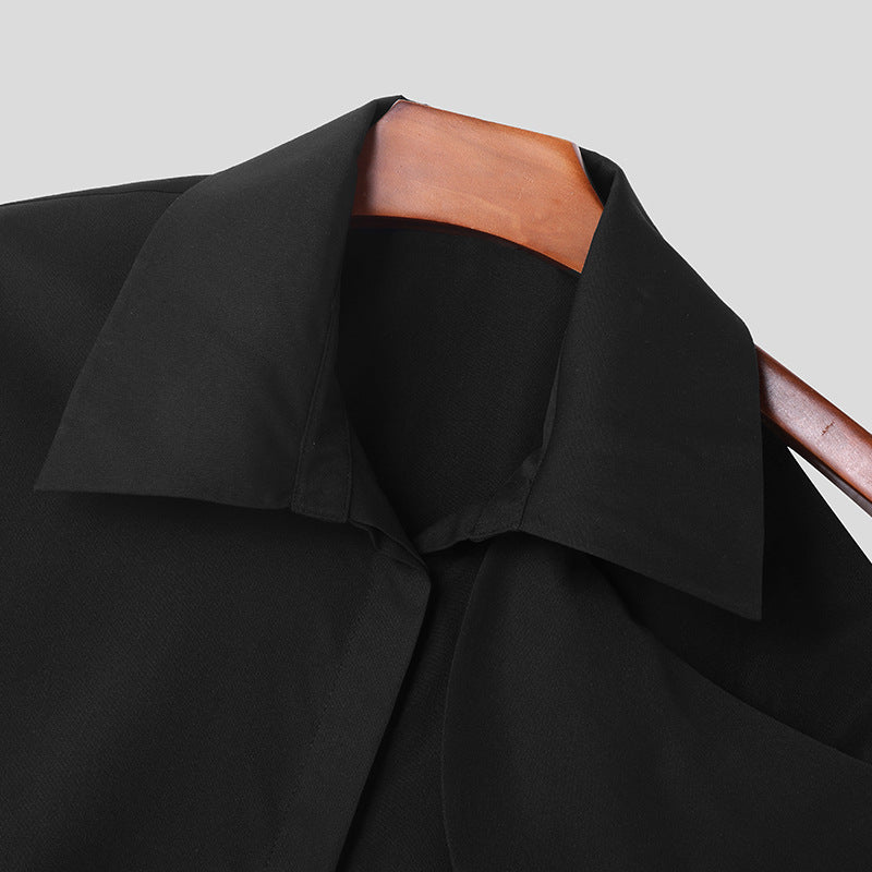 Blouse mode femme avec col asymétrique et finition de haute qualité Chic und Stil