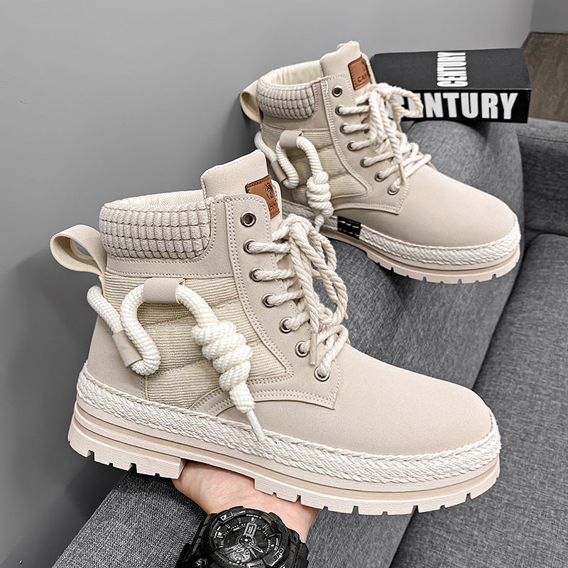 Bottes d'hiver modernes et confortables pour femmes avec col haut et semelle antidérapante Chic und Stil