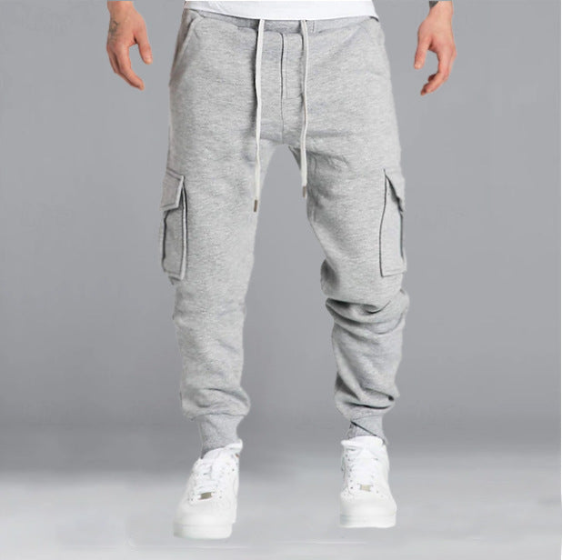 Pantalon de jogging cargo pour hommes avec poches latérales et taille réglable Chic und Stil