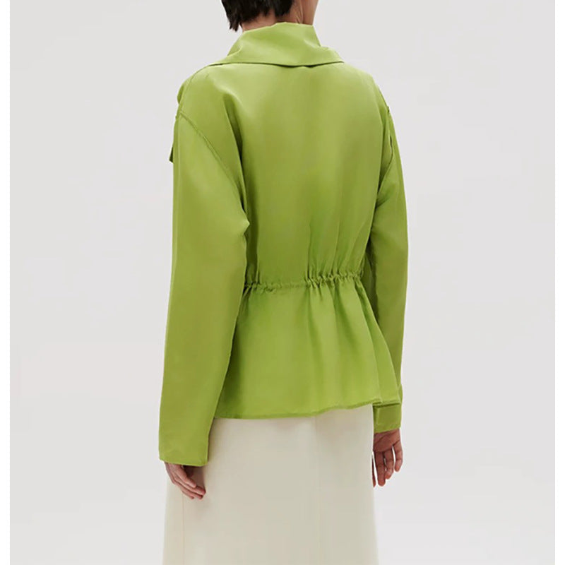 Veste cropped en satin élégante pour femme Chic und Stil