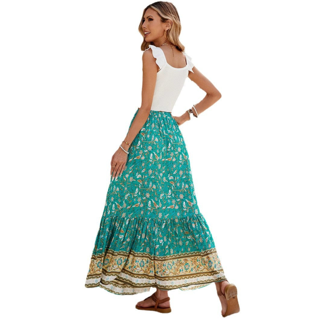 Jupe maxi bohémienne à imprimé floral Chic und Stil