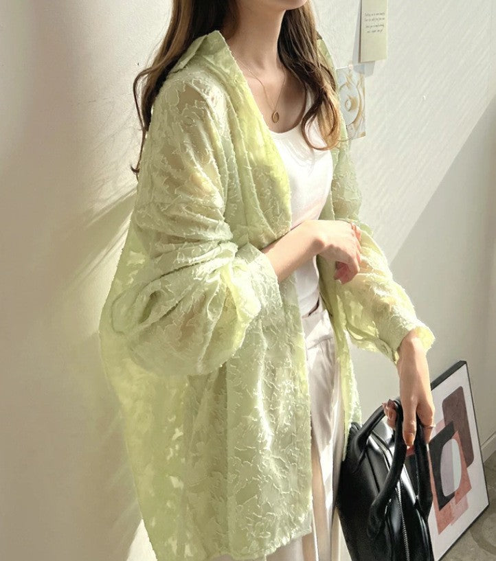 Veste kimono en dentelle pour femmes Chic und Stil