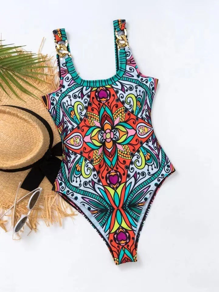 Maillot de bain une pièce pour femmes avec un design élégant et des ornements à la mode Chic und Stil