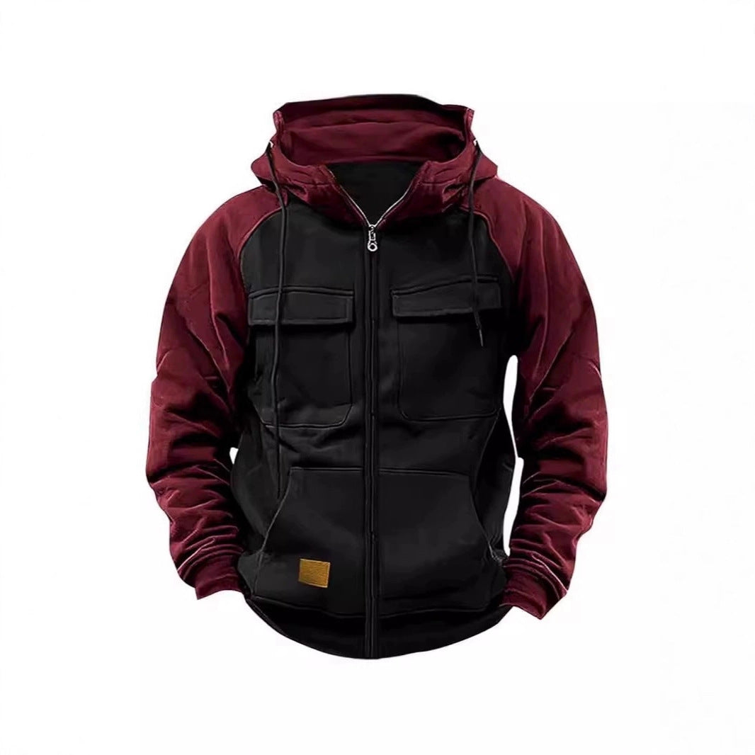 Veste à capuche sportive pour hommes avec poches pratiques et fermeture éclair Chic und Stil