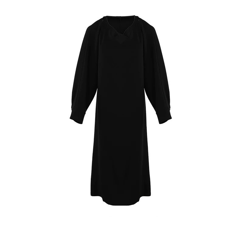 Robe midi élégante à manches longues pour femmes Chic und Stil