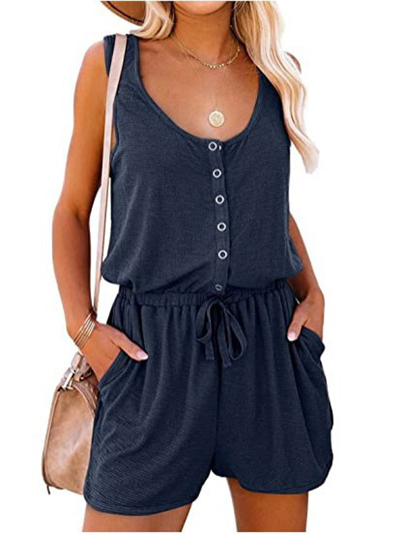 Combinaison pour femmes avec décolleté à boutons et poches pratiques Chic und Stil