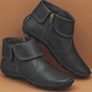 Bottes Chelsea élégantes pour femmes en cuir de haute qualité avec fermeture éclair latérale Chic und Stil