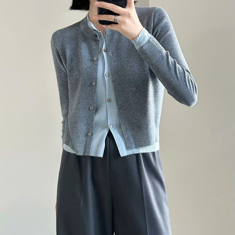 Cardigan Classique à Boutons pour Femmes Chic und Stil