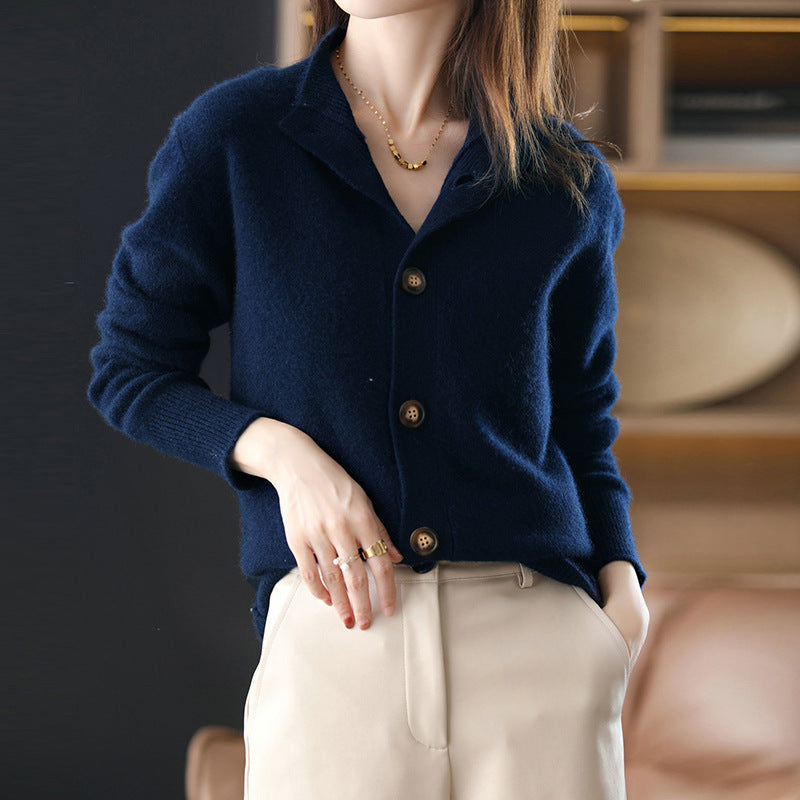 Cardigan Boutonné Ultra-Doux pour Femme Chic und Stil