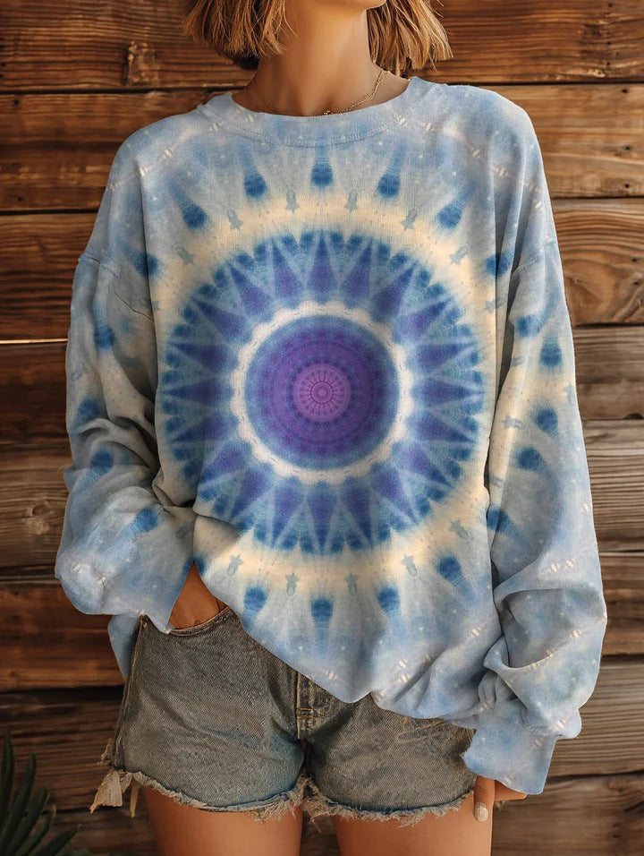 Sweat-shirt pour femmes avec design mandala créatif Chic und Stil