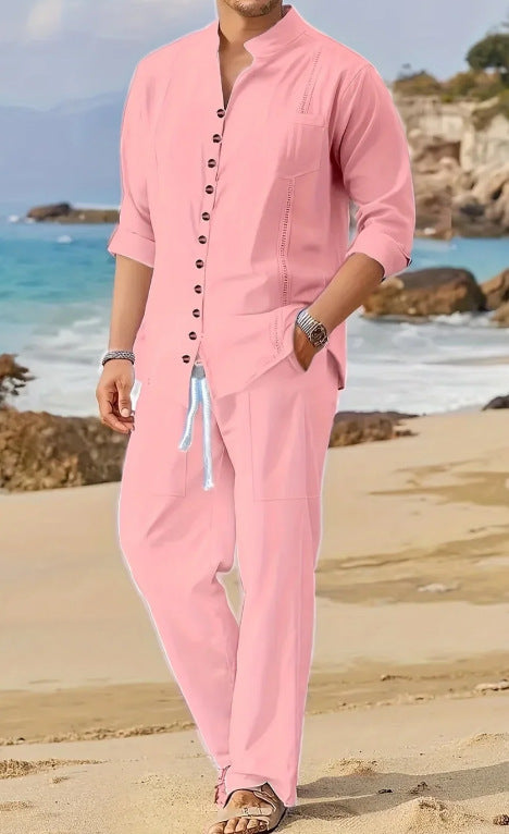 Hommes Ensemble de vêtements de plage décontracté Chic und Stil