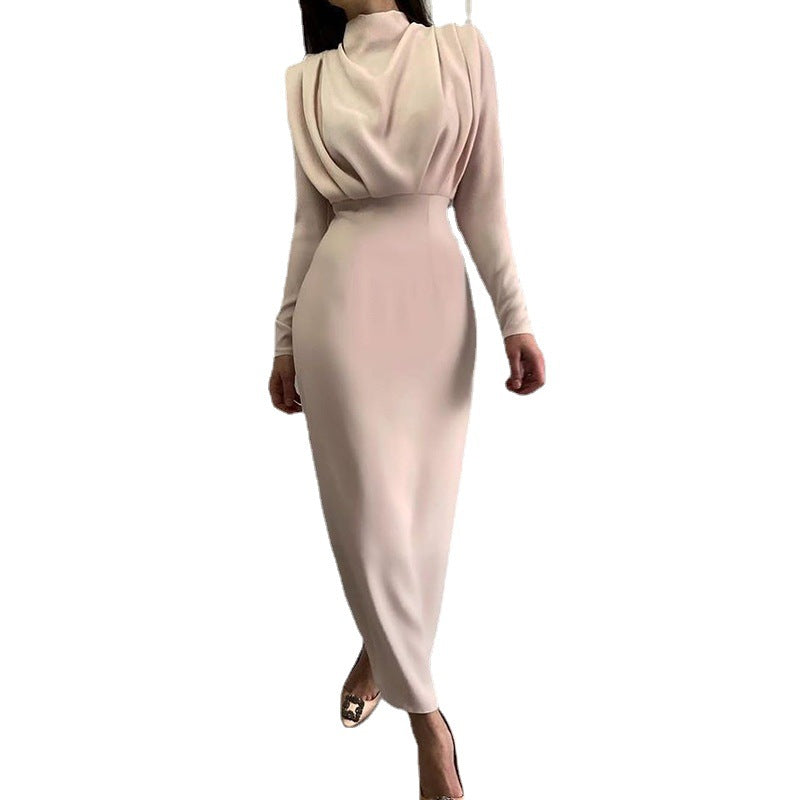 Robe cache-cœur élégante pour femme avec volants et coupe longue Chic und Stil