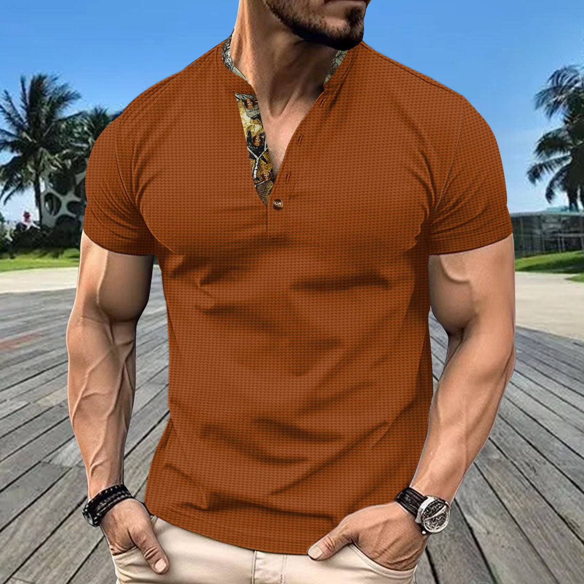 Chemise à manches courtes Chic und Stil pour hommes