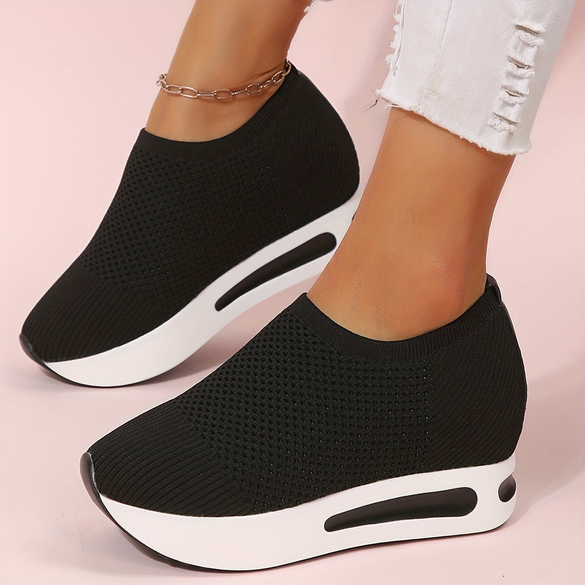 Baskets compensées respirantes pour dames Chic und Stil