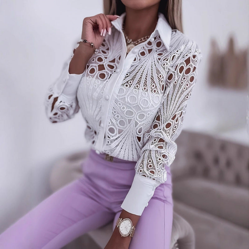 Blouse élégante pour femmes avec un design unique à découpe Chic und Stil