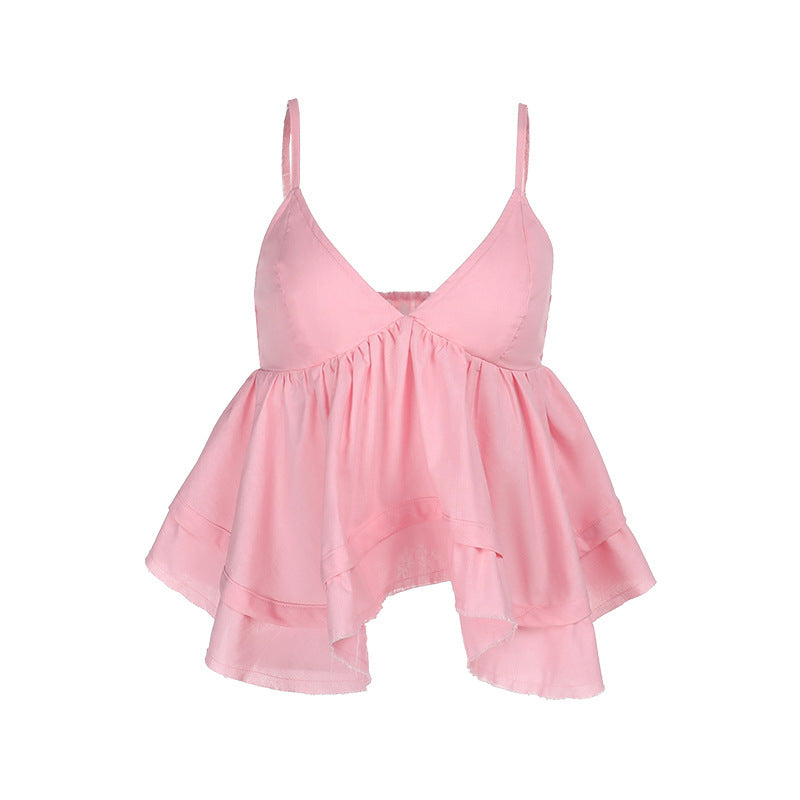 Blouse peplum élégante évasée pour femmes Chic und Stil