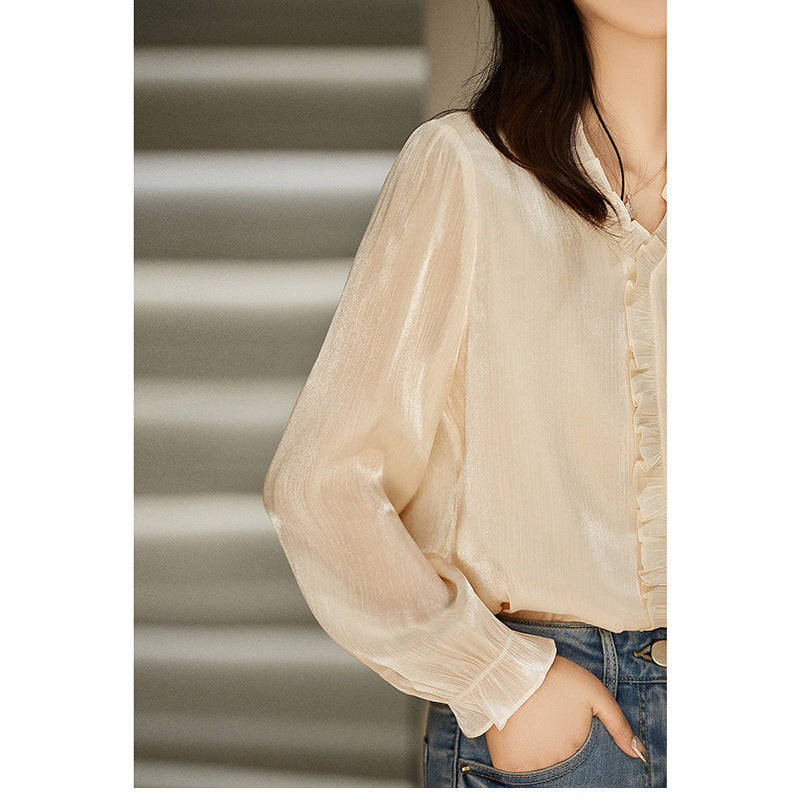 Blouse à manches volantées Chic und Stil