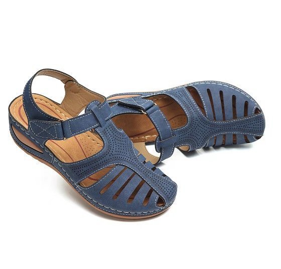 Sandales pour femmes avec perforations respirantes et semelle ergonomique en wedge Chic und Stil