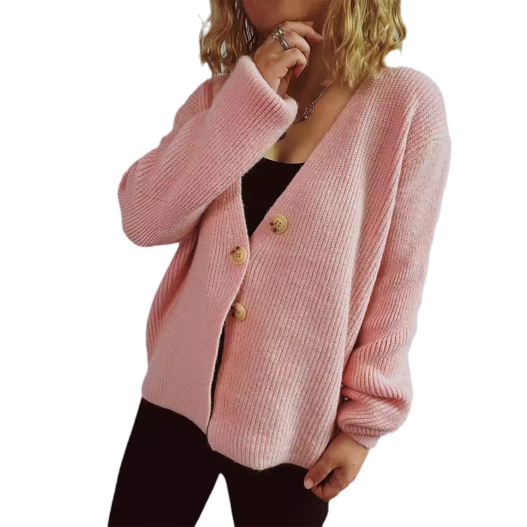 Cardigan en tricot décontracté pour femmes avec détails de boutons décoratifs Chic und Stil