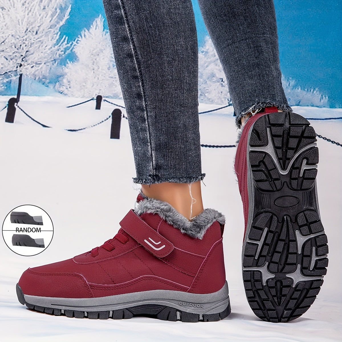 Bottes d'hiver pour femmes avec doublure intérieure chauffante et semelle antidérapante Chic und Stil