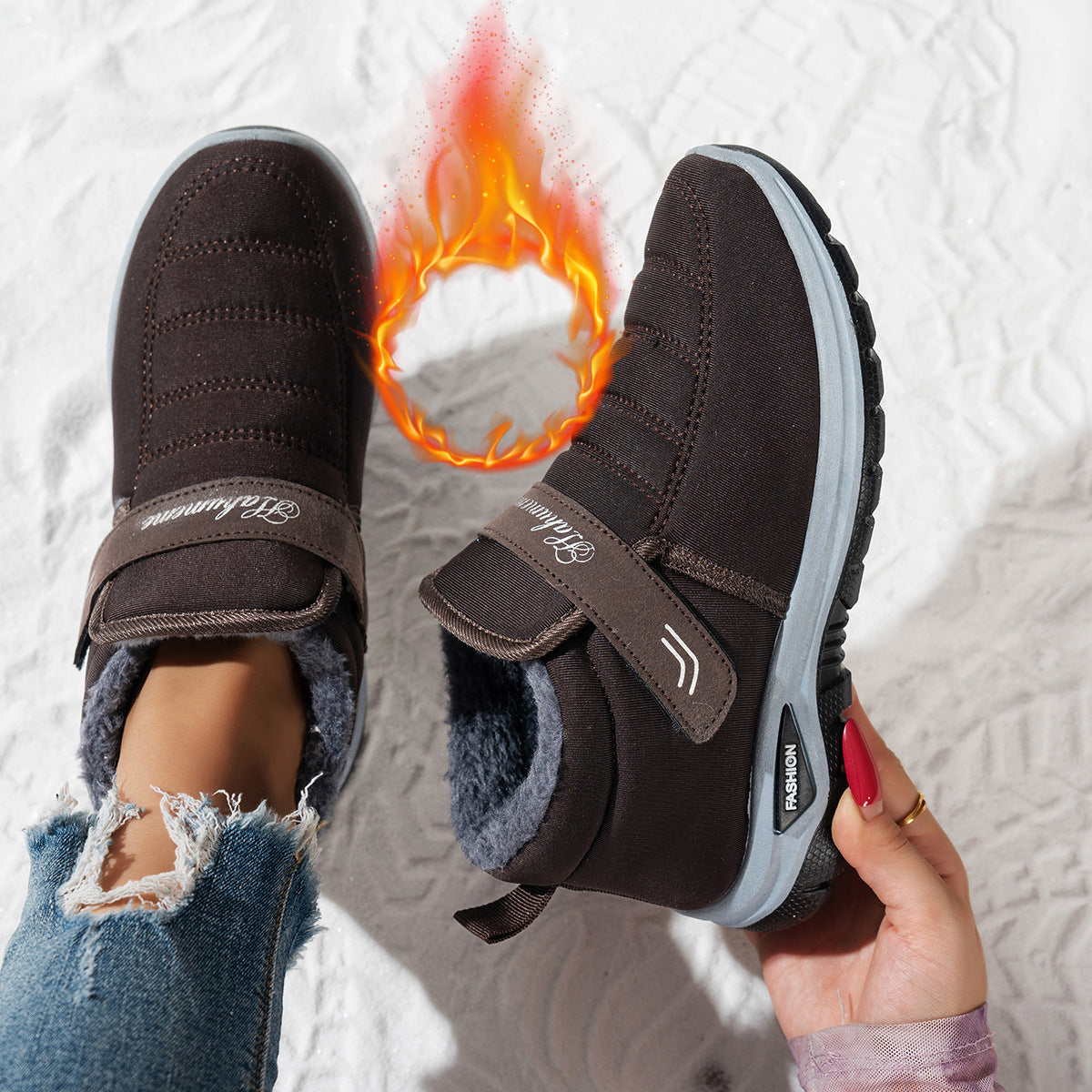 Baskets en polaire pour femmes Chic und Stil