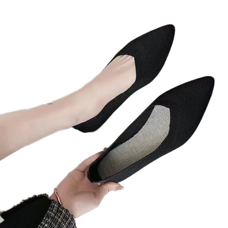 Dames Ballerines en dentelle tricot respirante Chic und Stil