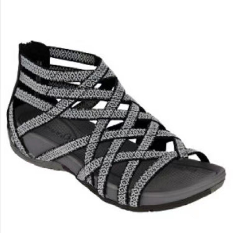 Sandales de bain confortables pour femmes avec une surface respirante et une semelle flexible Chic und Stil