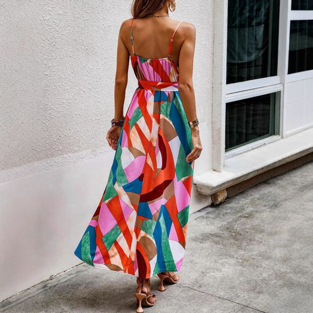 Robe maxi colorée pour femmes Chic und Stil