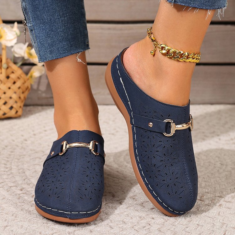 Sabots confortables pour femmes avec application florale Chic und Stil
