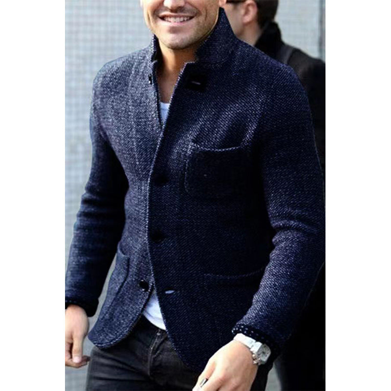 Blazer élégant pour hommes en tissu texturé Chic und Stil