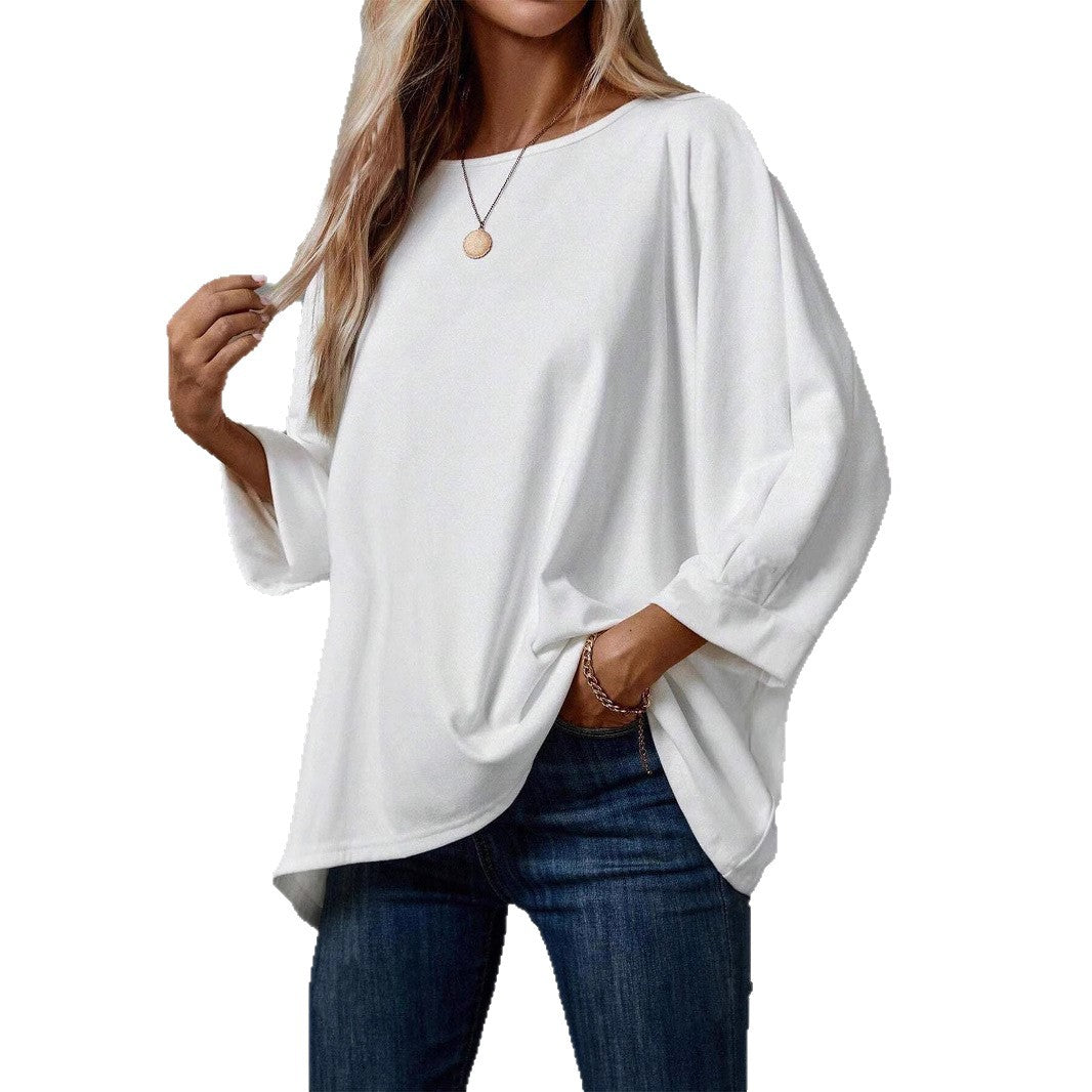 Sweat-shirt femme oversize avec coupe asymétrique et confort de port intuitif Chic und Stil