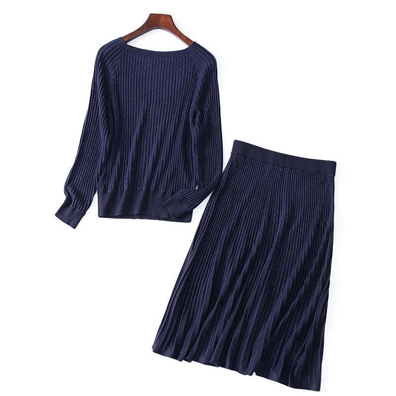 Ensemble de robe tricoté élégant pour femme Chic und Stil