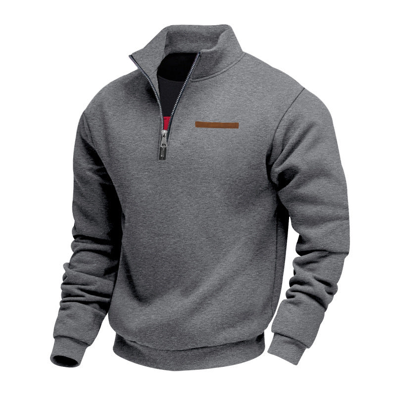 Veste en polaire de haute qualité pour hommes avec col montant et fermeture éclair Chic und Stil