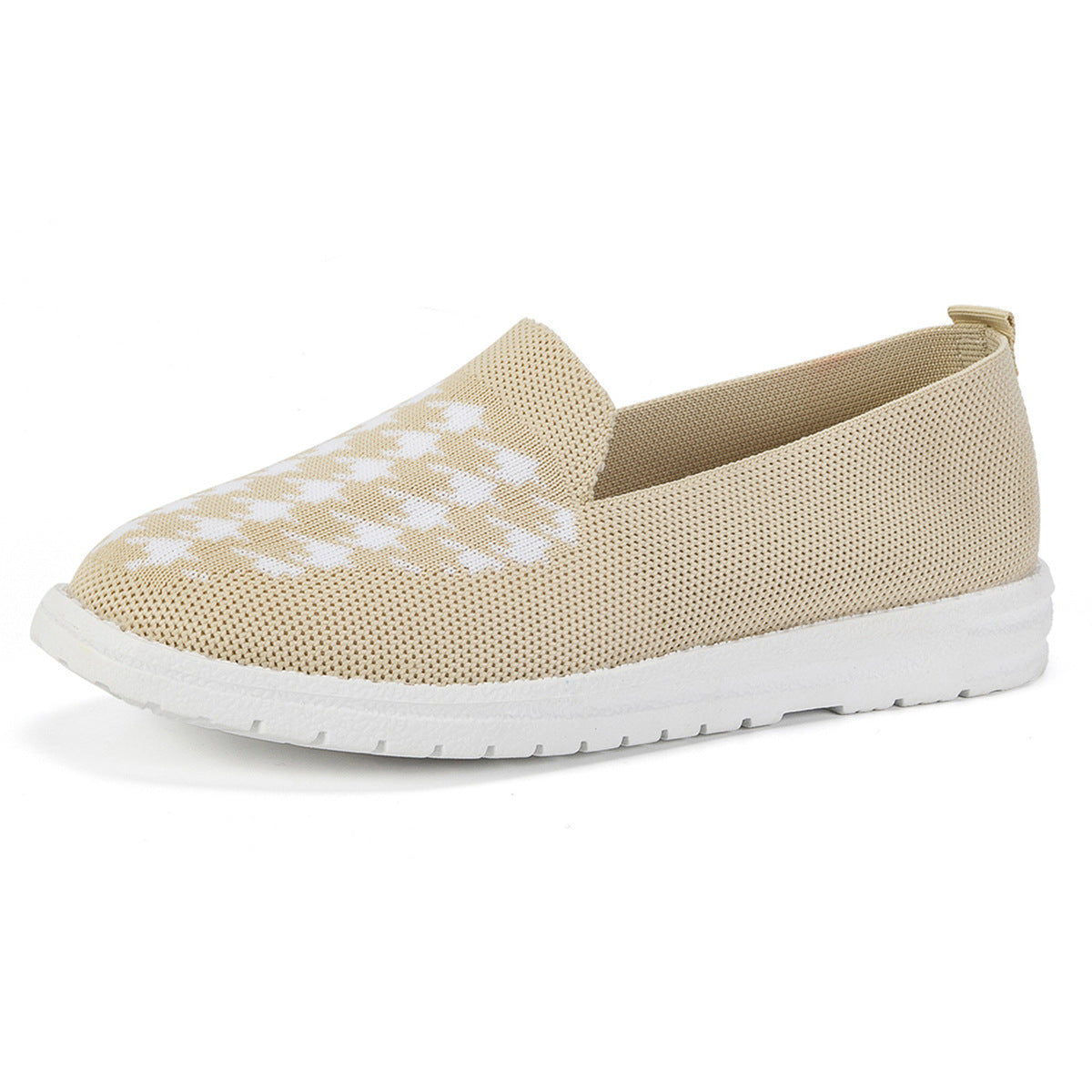 Baskets slip-on confortables pour femmes avec un motif moderne en pied-de-poule Chic und Stil
