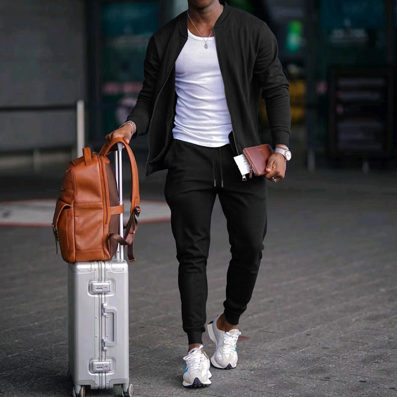 Veste de survêtement stylée pour hommes et pantalon de jogging Chic und Stil