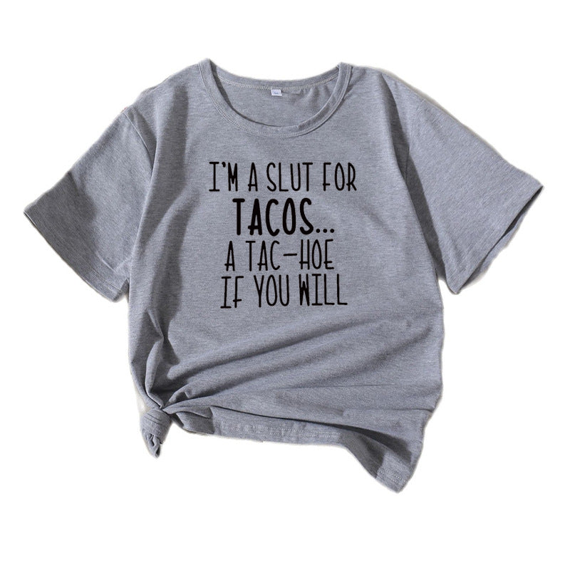 Damen Verspielt Grafik Casual Tee Chic und Stil