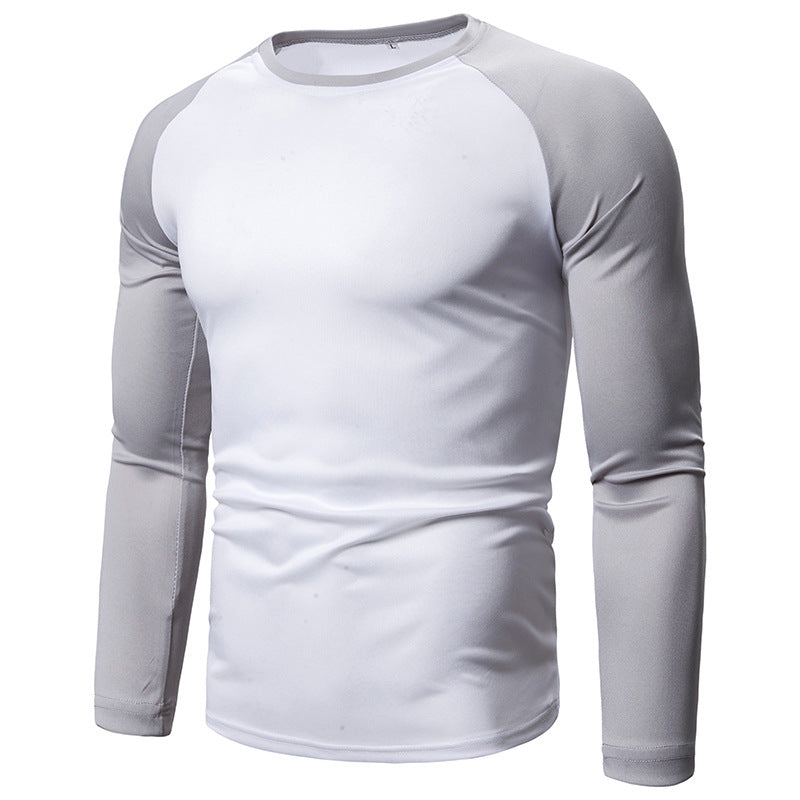 Hommes T-shirt de sport à manches longues en matériau fonctionnel respirant Chic und Stil