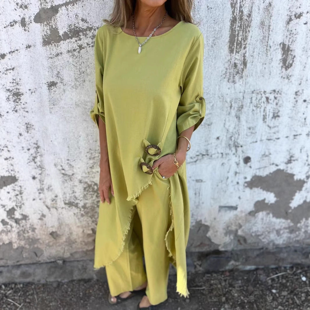 Robe midi décontractée pour femmes Chic und Stil