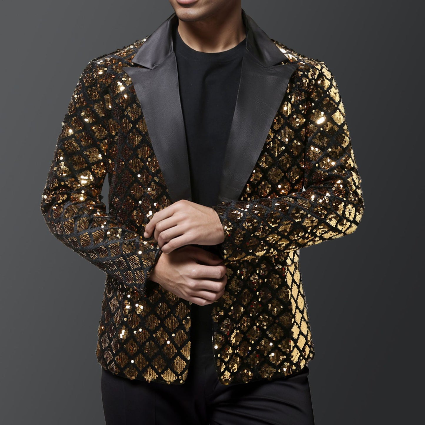 Blazer à paillettes élégant pour hommes avec design luxueux Chic und Stil