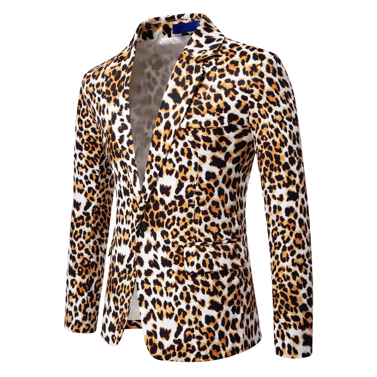 Blazer de costume élégant pour homme avec un motif léopard frappant Chic und Stil