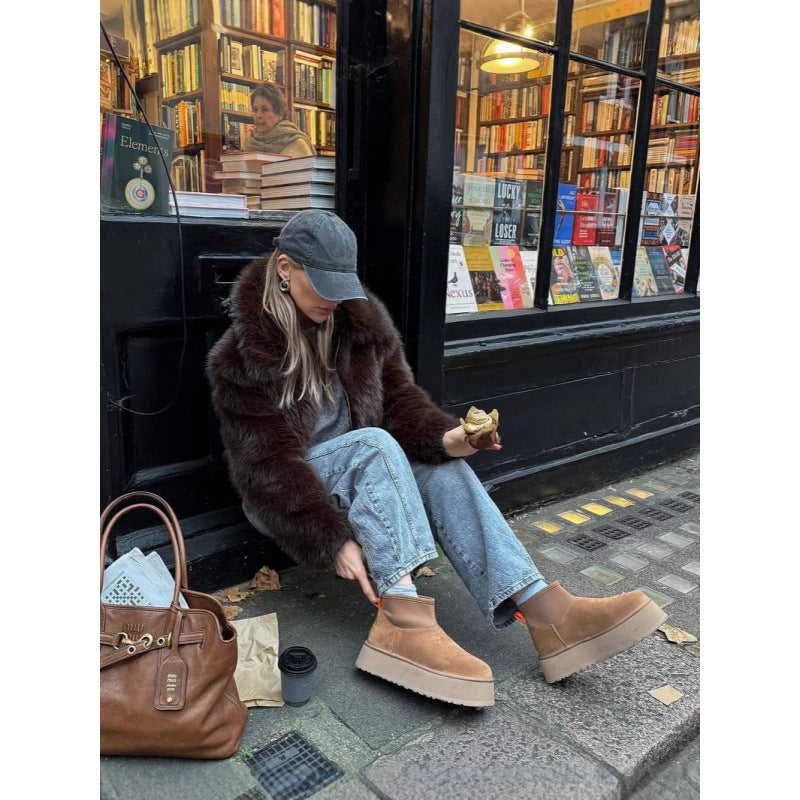 Bottes de sneaker pour femmes à la mode et bien isolées Chic und Stil