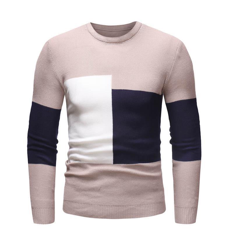 Pull homme designer avec motif à blocs moderne Chic und Stil