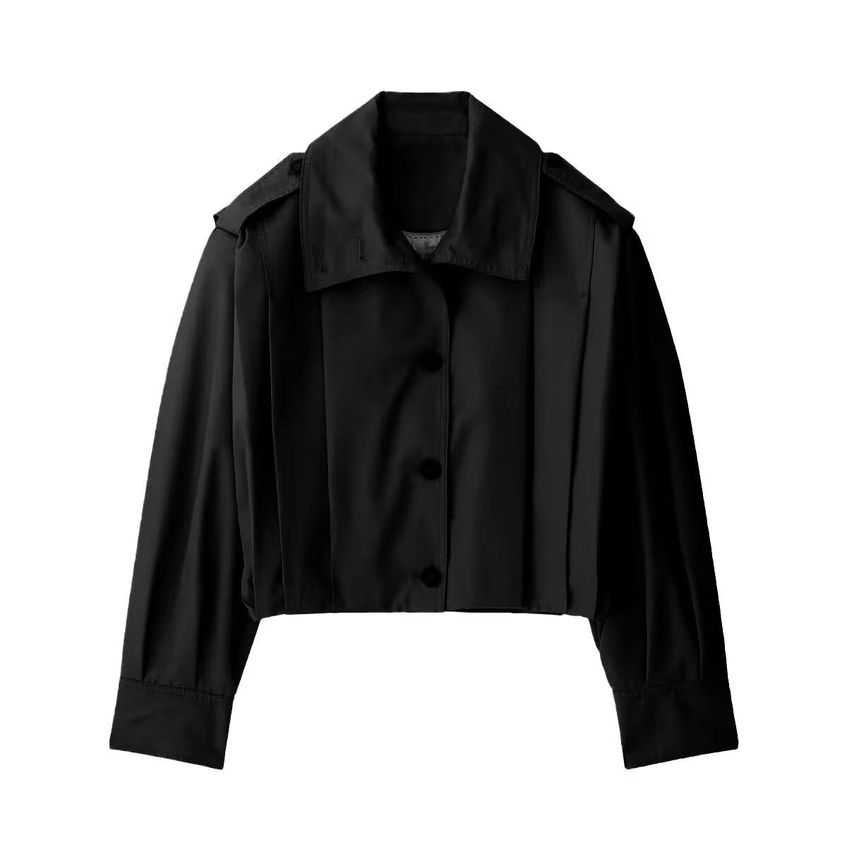 Blouse cintrée féminine à détails de boutons continus Chic und Stil