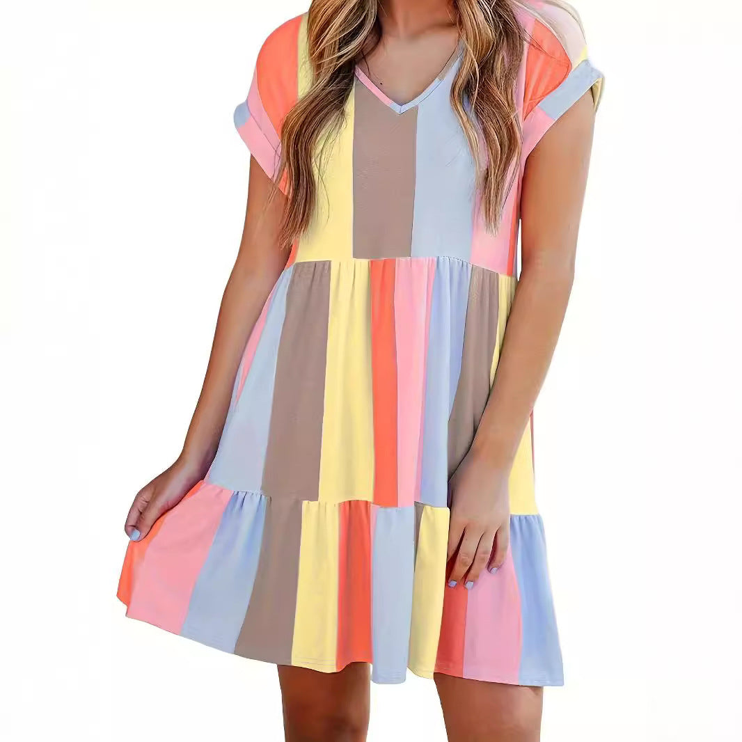 Robe évasée à volants pour dames Chic und Stil