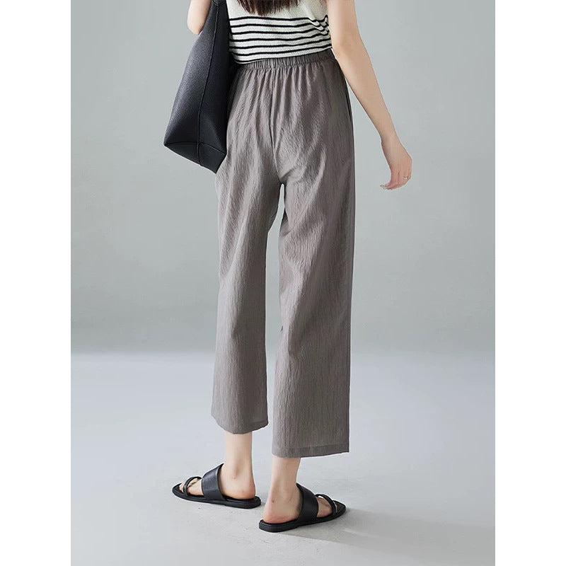Pantalons légers froissés pour femmes Chic und Stil
