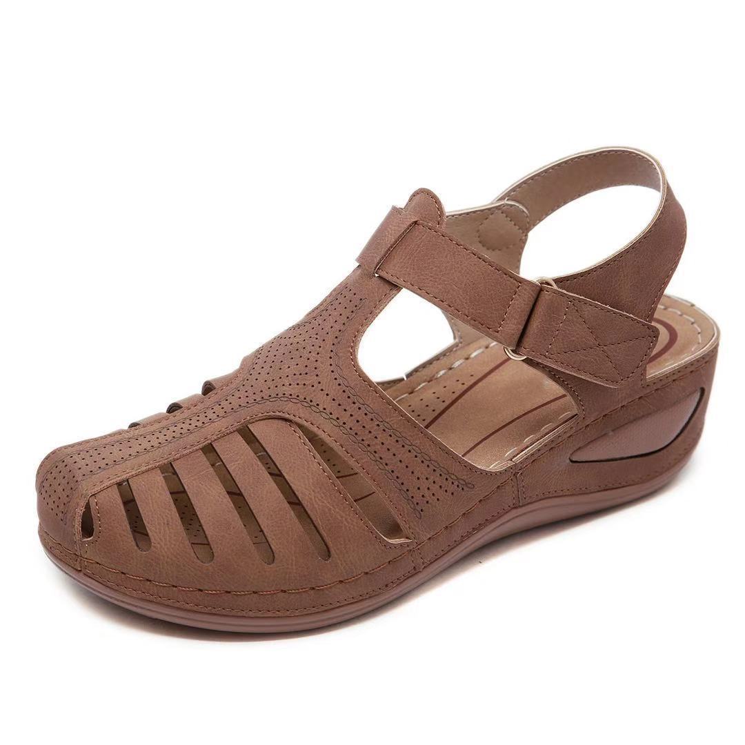 Sandales de confort respirantes pour femmes avec sangle réglable et semelle ergonomique Chic und Stil